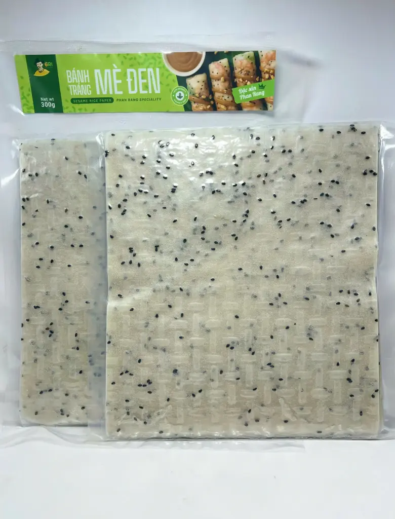 Bánh Tráng Mè Đen 300G /Sesame Rice Paper