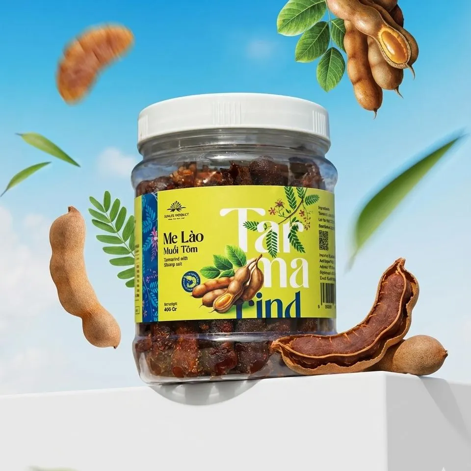 Me Lào Muối Tôm 500G /Tamarind With Chilli Sauce