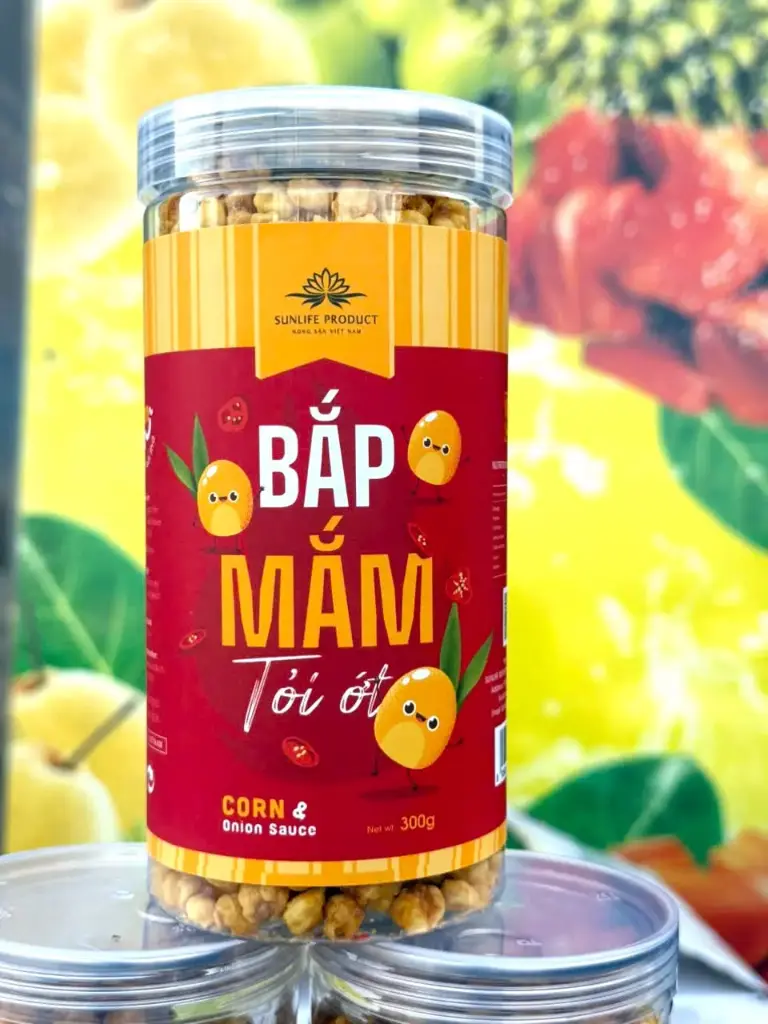 Bắp Mắm Tỏi Ớt 300G /Corn With Onion Sauce