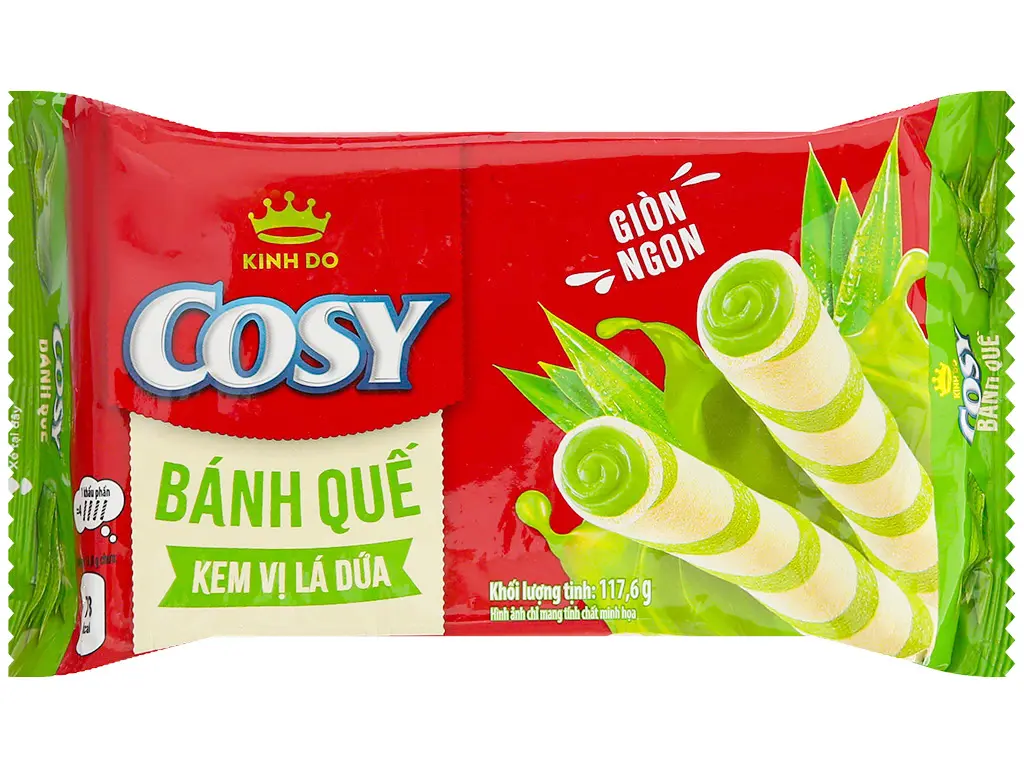 Bánh Quế Cosy Vị Dứa 126G /Pandan Wafer Roll