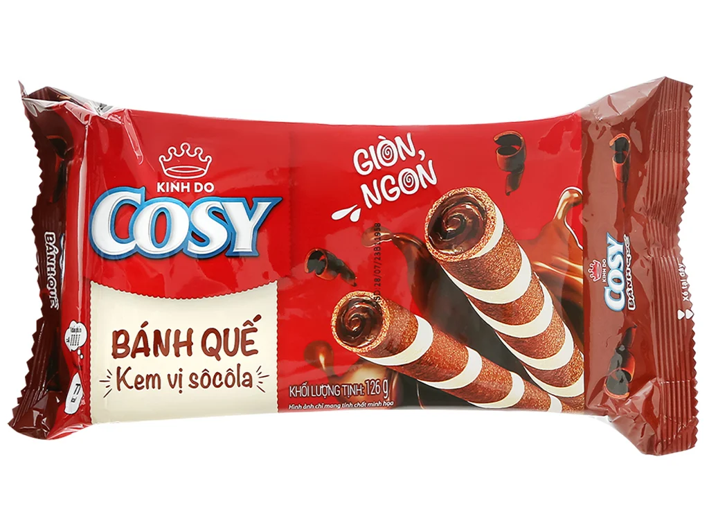 [CSY-BQ-CC-126] Bánh Quế Cosy Vị Choco 126G /Chocolate Wafer Roll