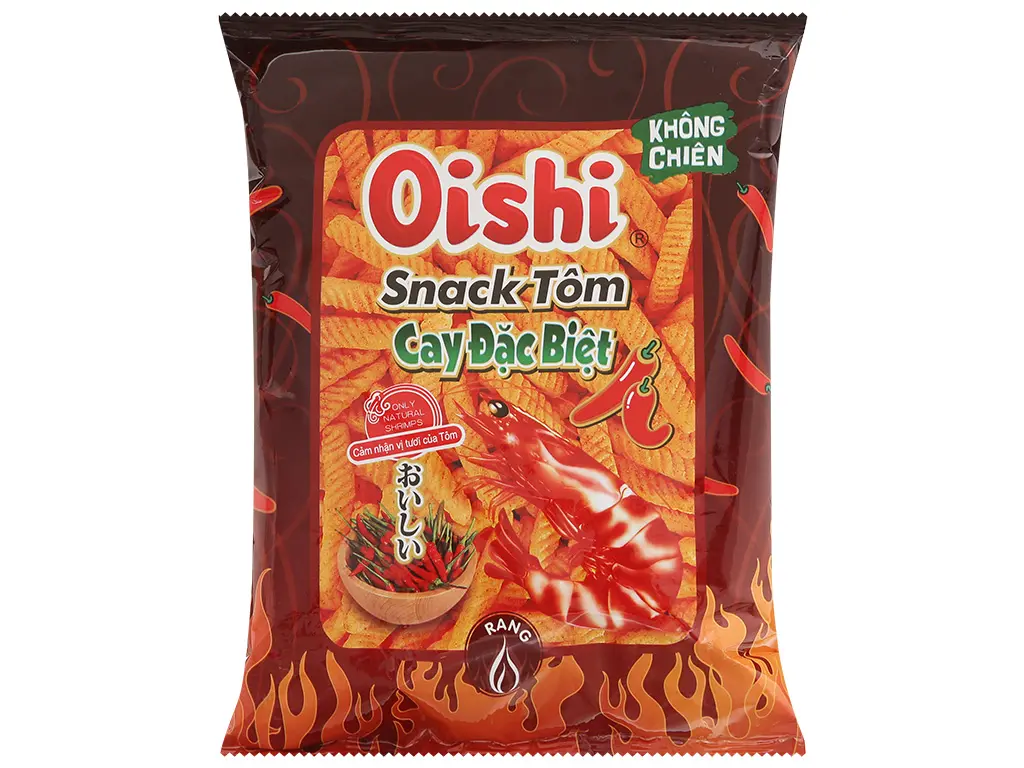 Snack Oishi Tôm Cay Đặc Biệt 68G /Special Spicy Shrimp Chip