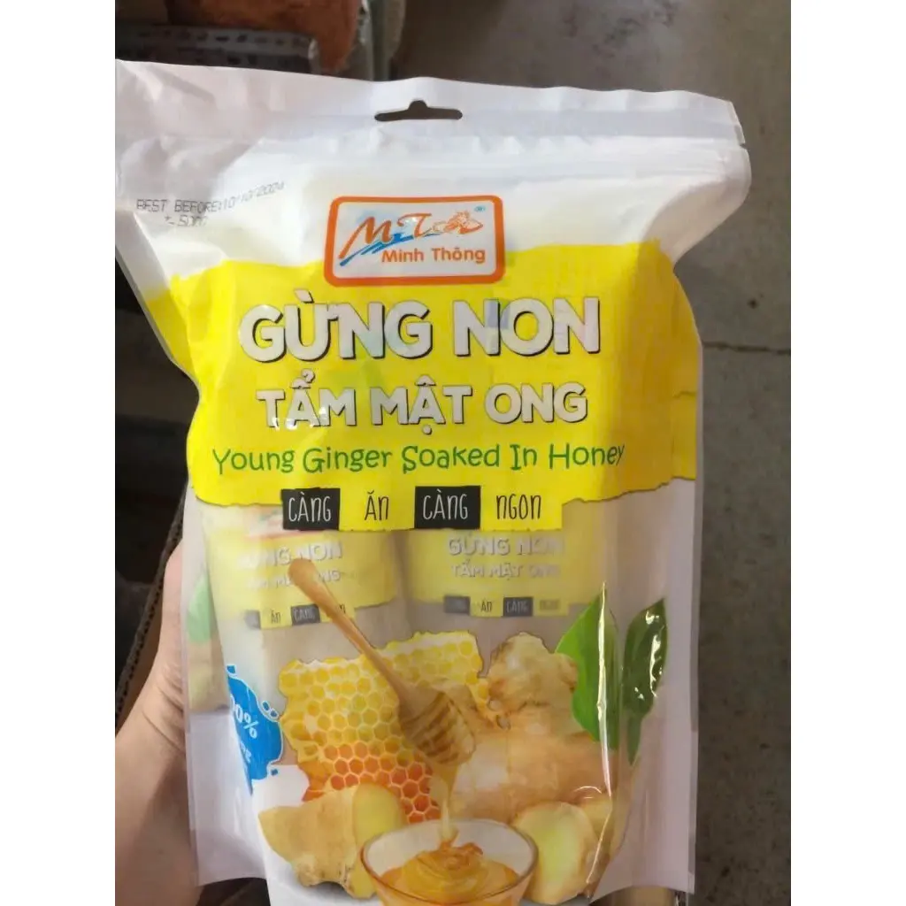 Gừng Sấy Dẻo Minh Thông 400G /Honey Young Ginger