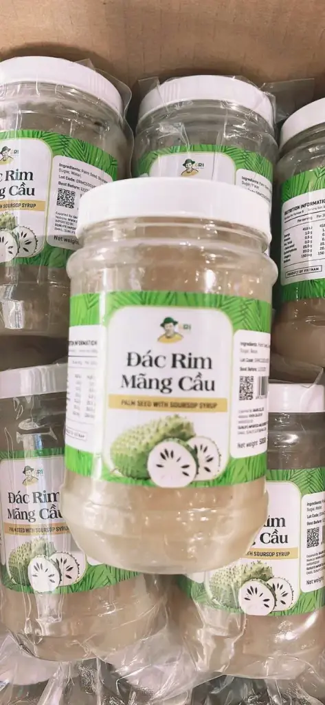 Hạt Đác Rim Mãng Cầu 500G /Palm Seed With Soursop Syrup