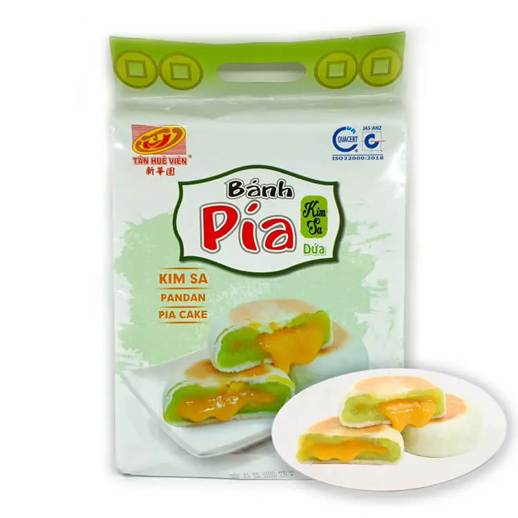 [THV-PIAKS-LD-480] Bánh Pía Kim Sa Lá Dứa 480G /Pandan Liusha Pia Cake