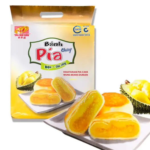 Bánh Pía Đậu Xanh Sầu Riêng 480G /Mung Bean Durian Pia Cake