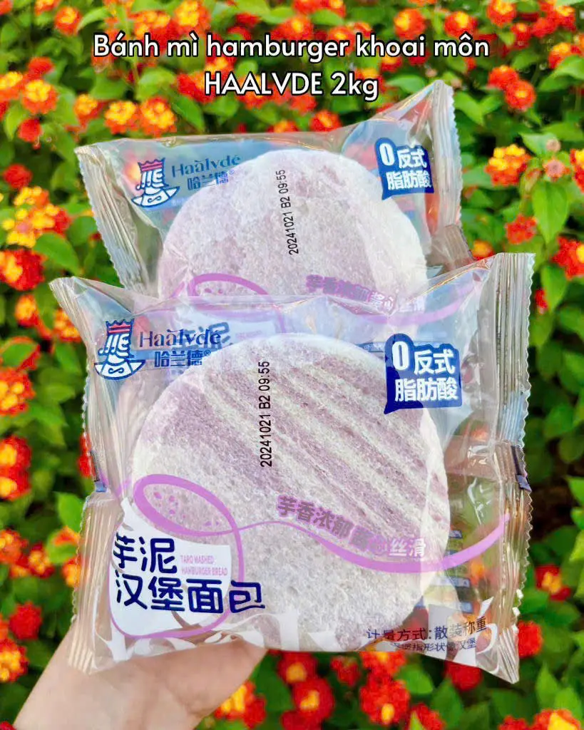 Bánh Hamburger Khoai Môn 2Kg /Taro Hamburger