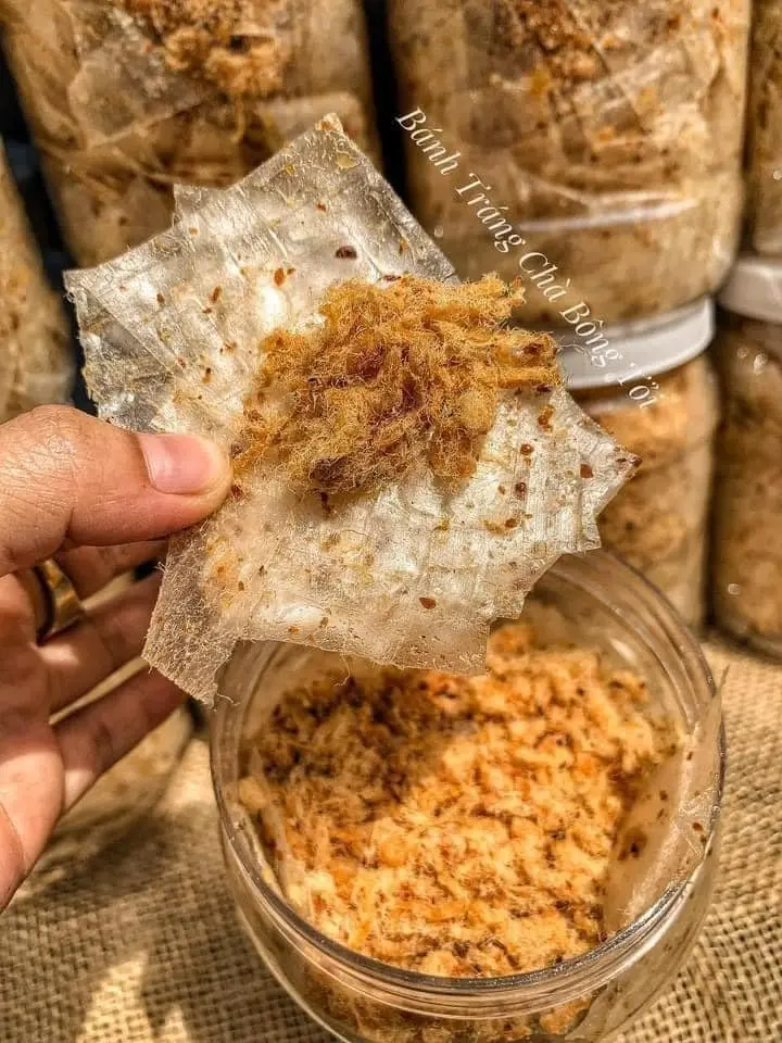 Bánh Tráng Chà Bông  /Rice Paper With Pork Floss