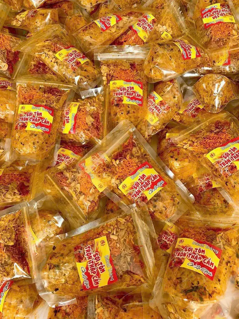 Bánh Tráng Sợi Tôm Cuộn Thập Cẩm 120G /Mixed Rice Paper Rolls with Shrimp