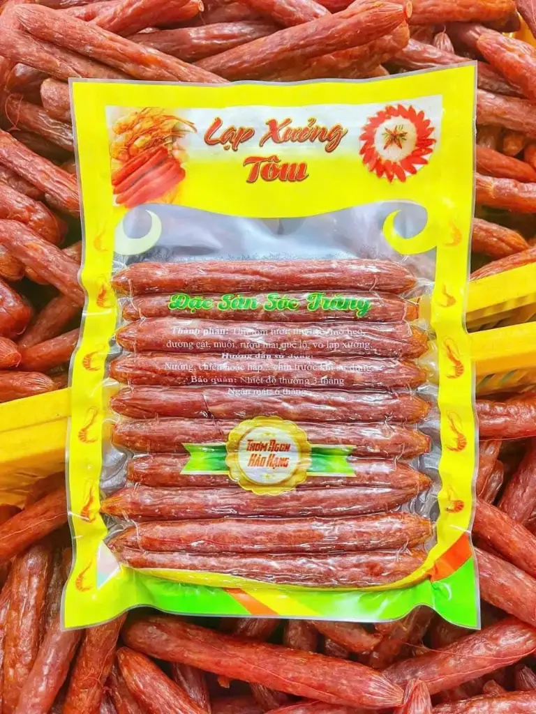 Lạp Xưởng Tôm Chay 500G /Vegan Shrimp Sausage