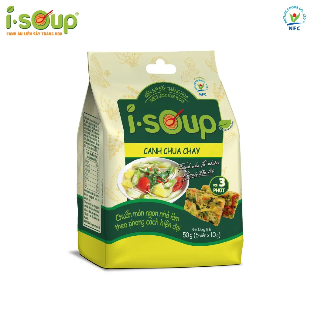 Viên Canh Chua Chay I-Soup 50G /Vegan Sour Soup
