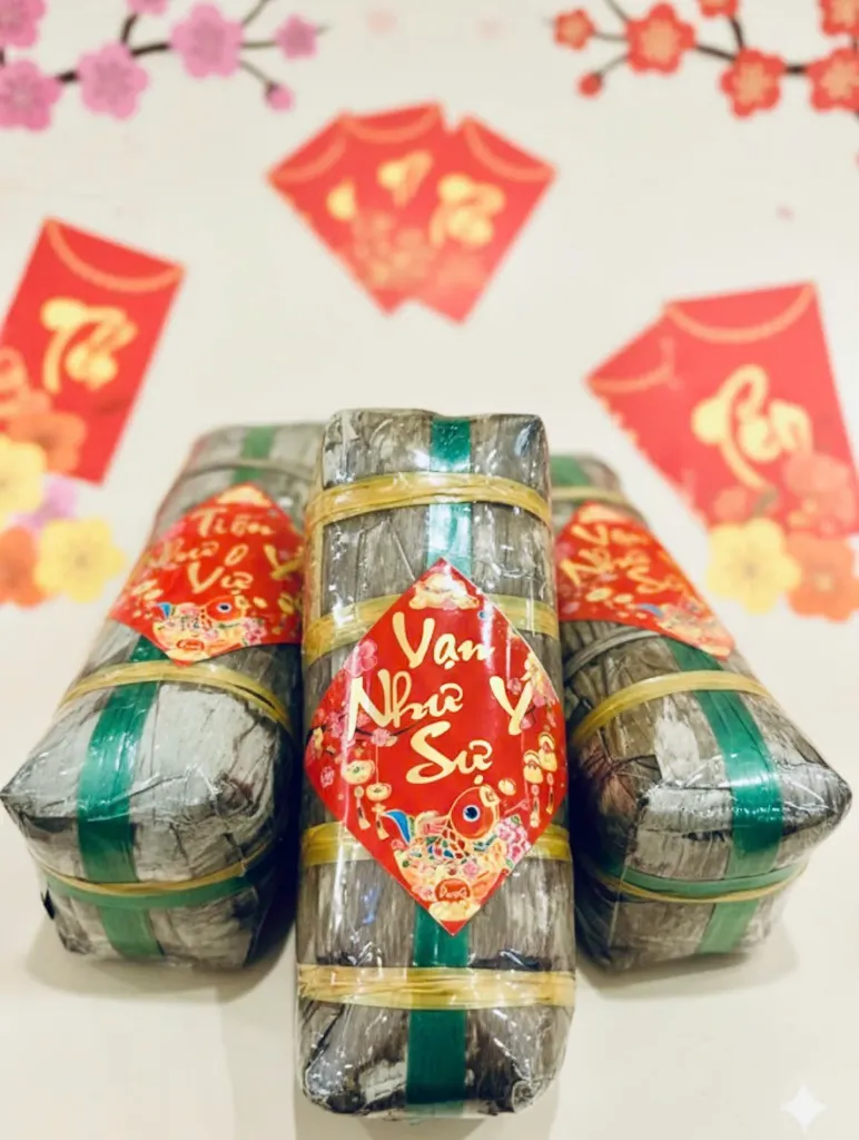 [SL-BT-DXNM] Bánh Tét Đậu Xanh Nhân Mặn /Frozen Mungbean Sticky Rice