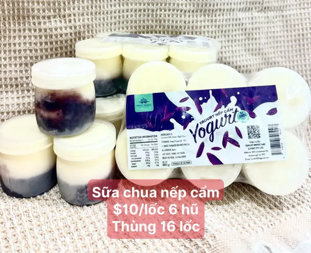 Sữa Chua Nếp Cẩm 660G /Black Rice Yogurt 