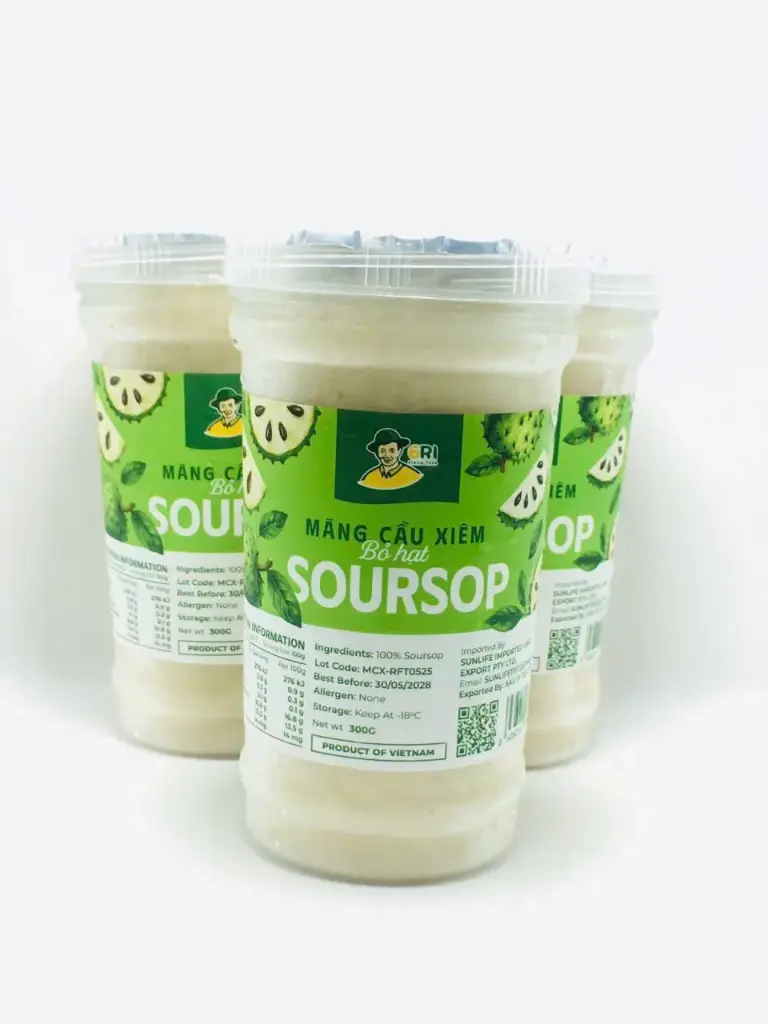 Mãng Cầu Xiêm Bóc Hạt 300G /Frozen Soursop