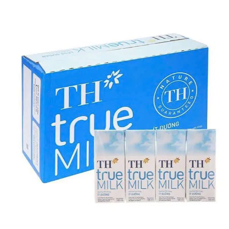 Sữa Tươi TH True Milk (Ít Đường) 180ml /TH True Milk