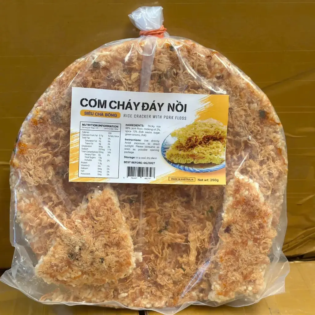 Cơm Cháy Đáy Nồi Siêu Chà Bông 250G /Rice Cracker