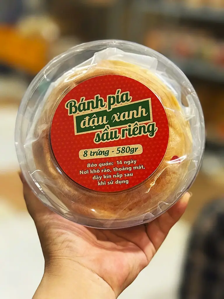 Bánh Pía Đậu Xanh Sầu Riêng 8 Trứng 580G /Pia Cake
