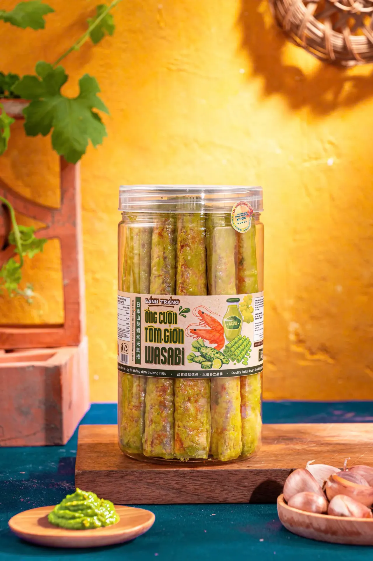 Bánh Tráng Ống Giòn Wasabi 150G / 