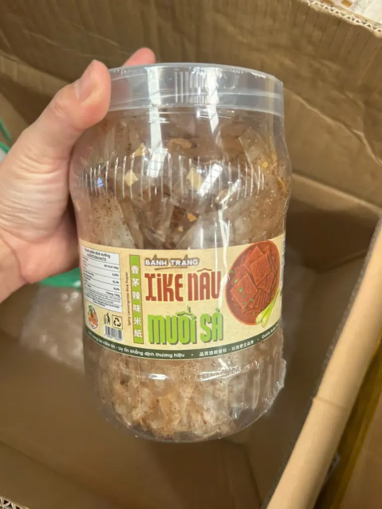 Bánh Tráng Xì Ke Nâu Muối Sả 300G / 