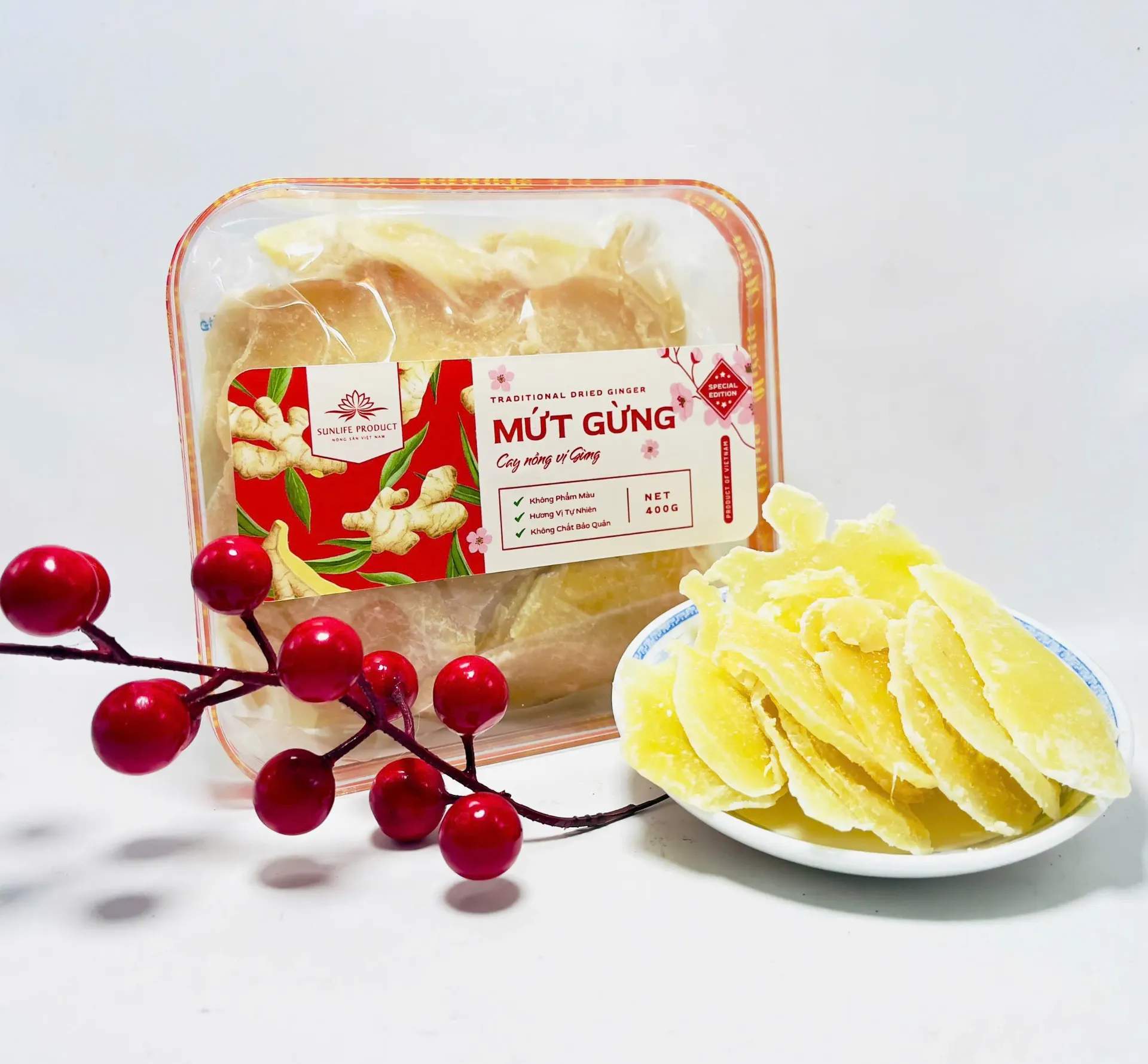 Mứt Gừng 400G /Dried Ginger