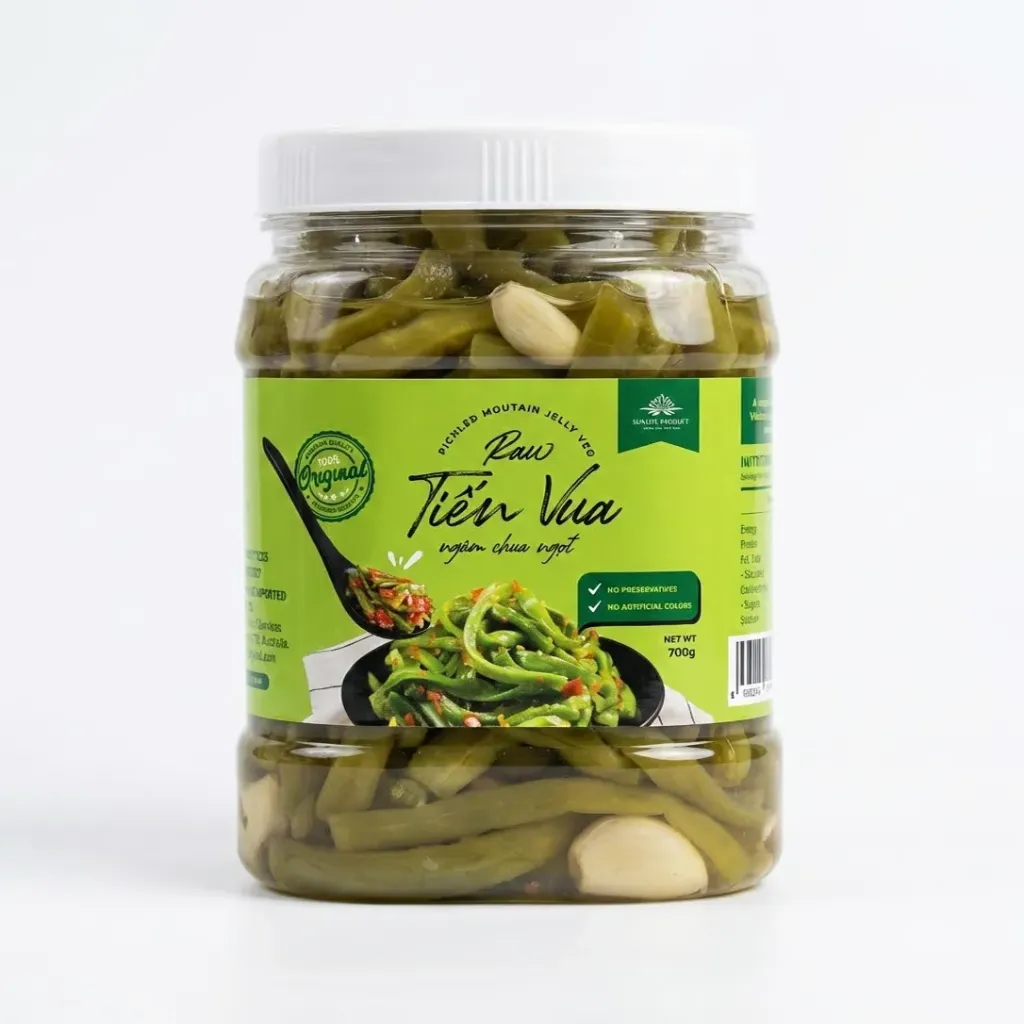 Rau Tiến Vua Ngâm Chua Ngọt 700G /Pickled Mountain Jelly