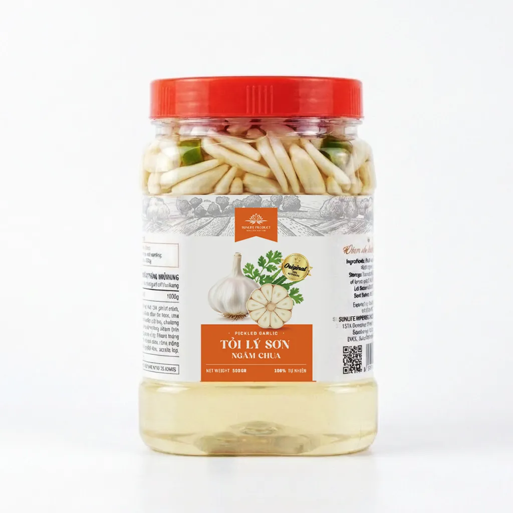 [SL-TLS-500] Tỏi Lý Sơn Ngâm 500G /Pickled Garlics