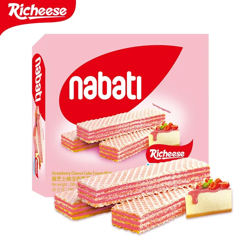 [NAB-BXD-300] Bánh Xốp Nabati Phô Mai Dâu 300G /Strawberry Cheese Wafer