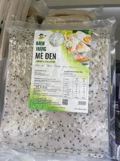 [SL-BTMD-300] Bánh Tráng Mè Đen 300G /Sesame Rice Paper