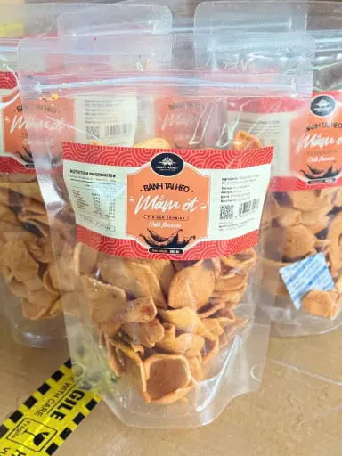 [SL-BTH-MO-T250] Bánh Tai Heo Mắm Ớt Túi 250G /Pig's Ear Cookies with Chilli Sauce