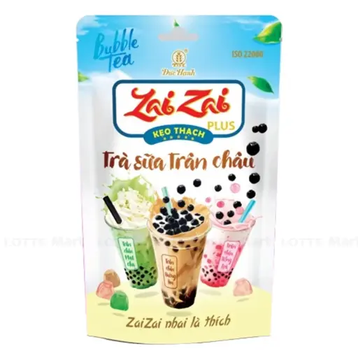 [ZZ-KT-TSTC-320] Kẹo Thạch Zaizai Vị Trà Sữa Trân Châu 320G /Fruit Jelly With Bubble Tea Flavor