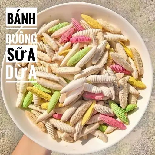 [SL-BMDD-300] Bánh Men Đuông Dừa 300G /Coconut Cookies