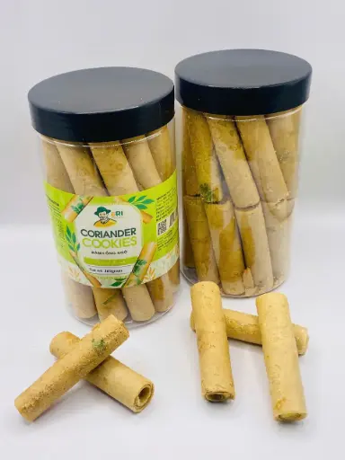 [SL-BON-400] Bánh Ống Ngò 400G /Coriander Cookies