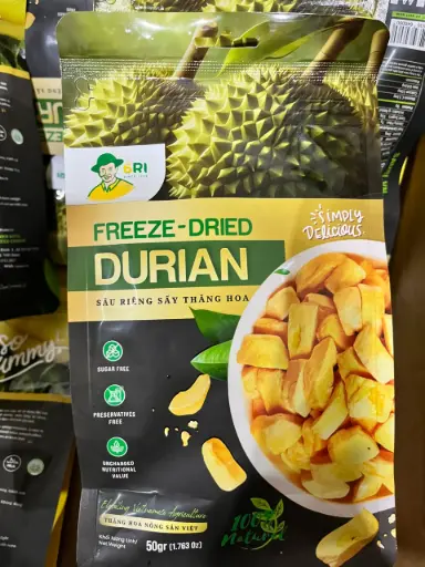 [6R-SRSTH-50] Sầu Riêng Sấy Thăng Hoa 50G /Freeze-Dried Durian