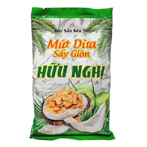 [HN-DSG-500] Dừa Sấy Giòn Hữu Nghị 500G /Crunchy-Sweet Dried Coconut