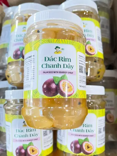 [SL-HDR-CD-500] Hạt Đác Rim Chanh Dây 500G /Palm Seed With Passionfruit Syrup