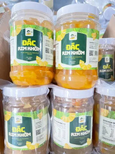 [SL-HDR-K-500] Hạt Đác Rim Khớm 500G /Palm Seed With Pinapple Syrup