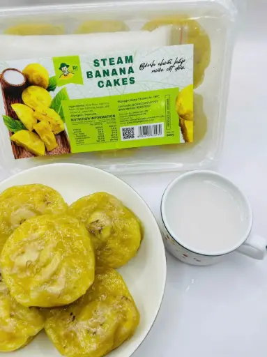 [SL-BCHNCD-500] Bánh Chuối Hấp Nước Cốt Dừa 500G /Steamed Banana Cake