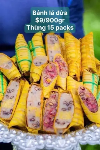 [SL-BLD-900] Bánh Lá Dừa Nhân Chuối 900G /Banana Leaf Cake