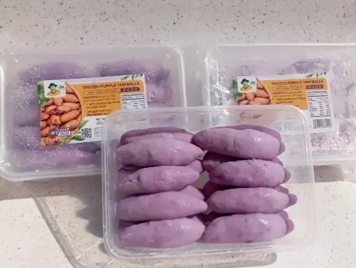 [SL-KMC-500] Khoai Mỡ Chiên 500G /Frozen Fried Purple Yam Balls