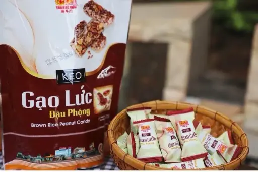 [SL-KGLDP-250] Kẹo Gạo Lức Đậu Phộng 250G /Brown Rice Candy With Peanut