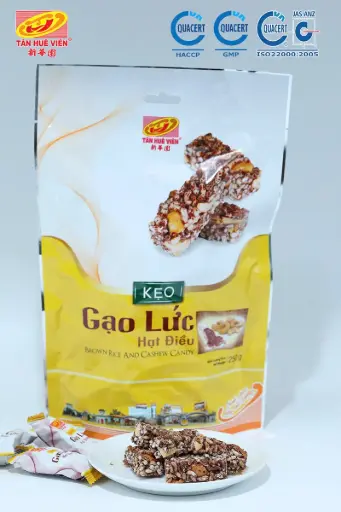 [SL-KGLHD-250] Kẹo Gạo Lúc Hạt Điều 250G /Brown Rice Candy With Cashew