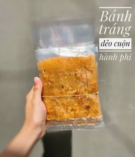 [SL-BTD-CHP-350] Bánh Tráng Dẻo Cuộn Hành Phi 350G /Soft Rice Paper With Dried Shallot
