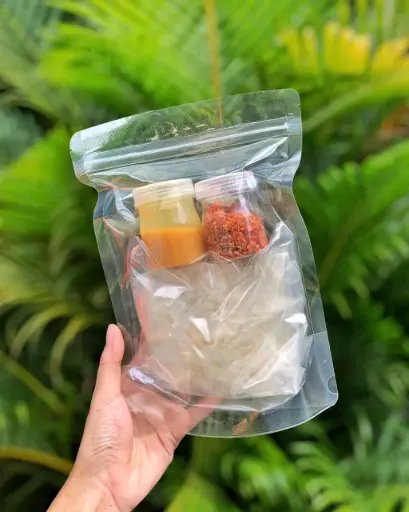 [SL-BTMB-210] Bánh Tráng Muối Béo Tép Hành Phi 210G /Savory Rice Paper