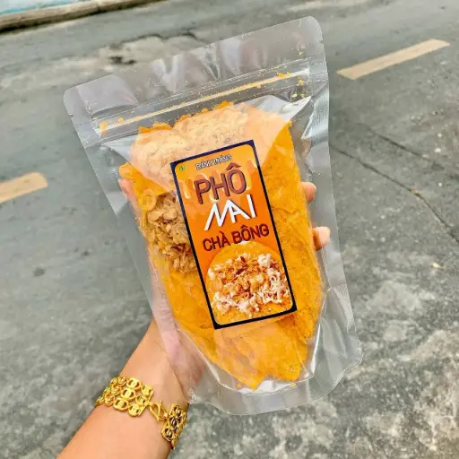 [SL-BTPM-CB-470] Bánh Tráng Phô Mai Chà Bông 470G /Cheese Rice Paper With Pork Floss