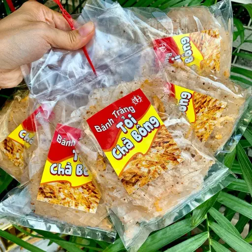 [SL-BT-TCB-470] Bánh Tráng Tỏi Chà Bông 470G /Garlic Rice Paper With Porkf Foss