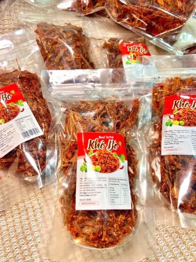 [SL-KHO-BS-200] Khô Bò Sợi Chay 200G /Vegan Beef Jerky Strips