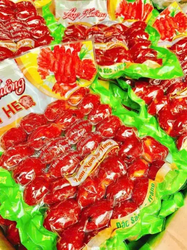 [SL-LAP-HTM-500] Lạp Xưởng Heo Trứng Muối Chay 500G /Vegan Salted Egg Pork Sausage