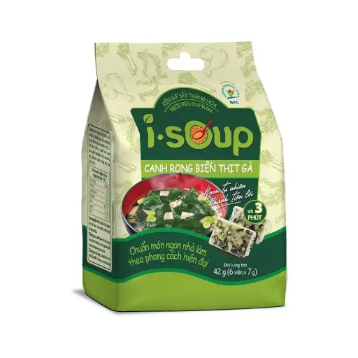 [IS-RBTG-42] Viên Canh Rong BIển Thịt Gà I-Soup 42G /Seaweed Soup With Chicken