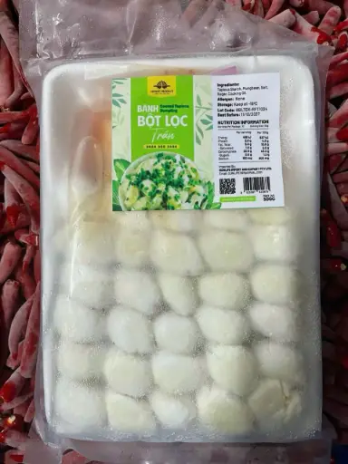 [SL-BBLT-DX-500] Bánh Bột Lọc Trần (Đậu Xanh) 500G /Frozen Cooked Tapioca Dumpling