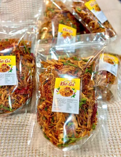 [SL-KHO-GLC-500] Khô Gà Lá Chanh Chay 500G /Vegan Lemon Leaves Chicken Jerky 